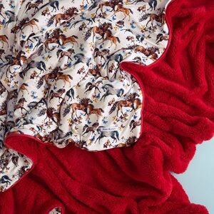 Posh Peanut Claire Luxe Plush Blanket NWT NIB